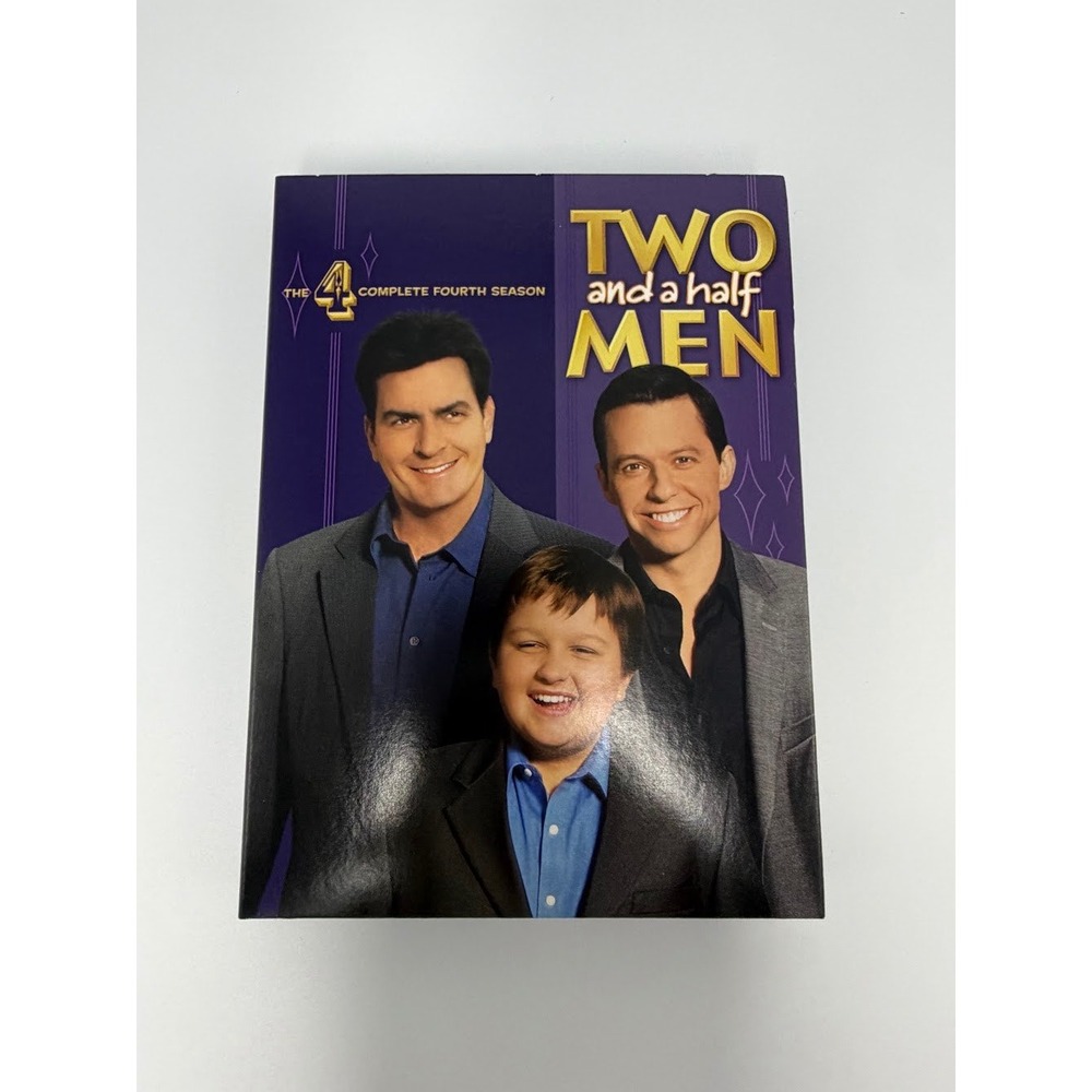 Two and a Half Men The Complete Fourth Season DVD 4-Disc Set Sitcom TV Series
